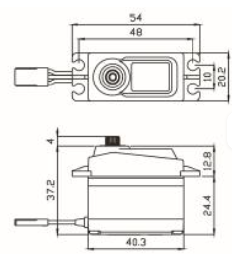 Сервопривод MY Servo CS-1257TG 6.0V 10KG с высоким крутящим моментом3